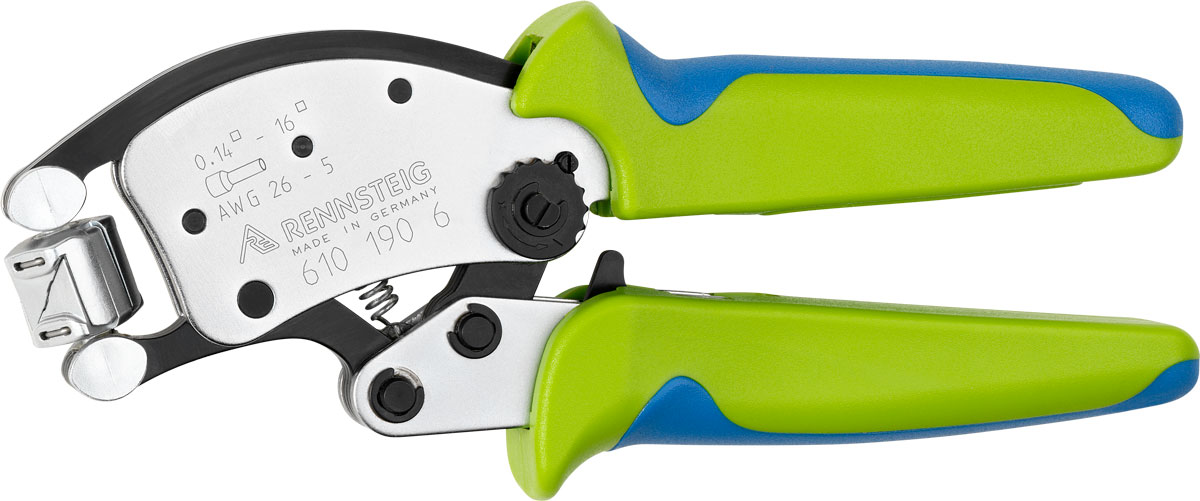 APPROVED CRIMPING TOOL FOR FERRULES, TRAPEZIUM FORMED CRIMP, 28-10AWG